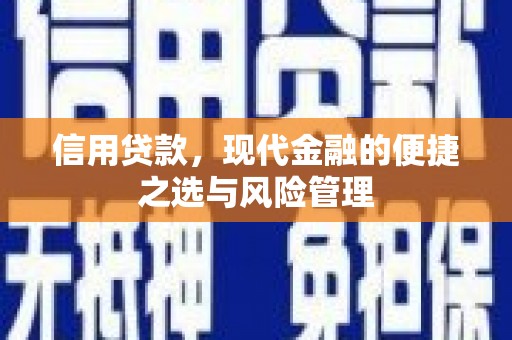 略阳信用贷款，现代金融的便捷之选与风险管理