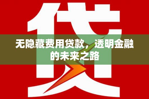 秀林无隐藏费用贷款，透明金融的未来之路