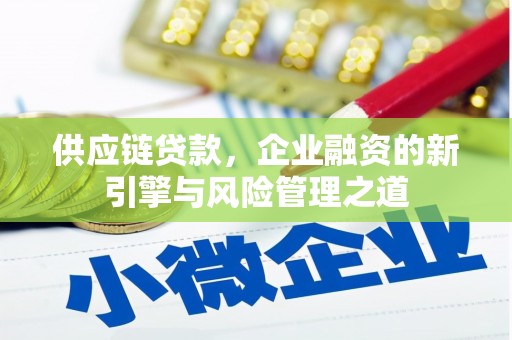 汐止供应链贷款，企业融资的新引擎与风险管理之道