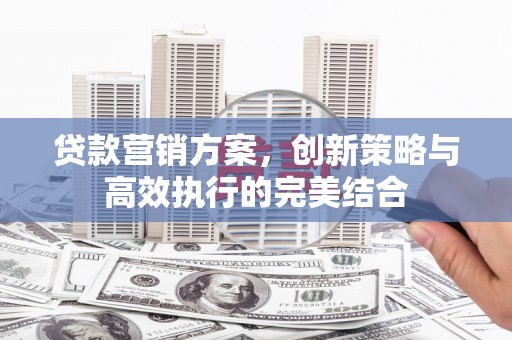 怀集贷款营销方案，创新策略与高效执行的完美结合