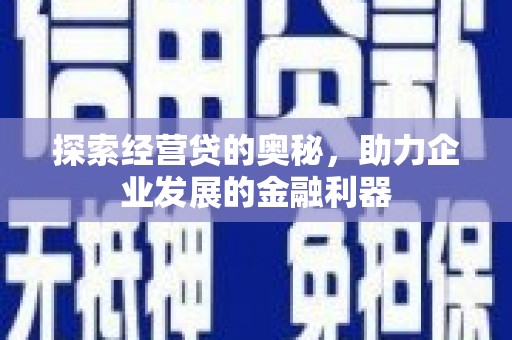 洋县探索经营贷的奥秘，助力企业发展的金融利器