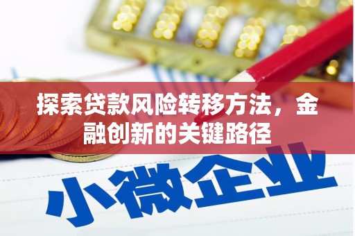 金塔探索贷款风险转移方法，金融创新的关键路径