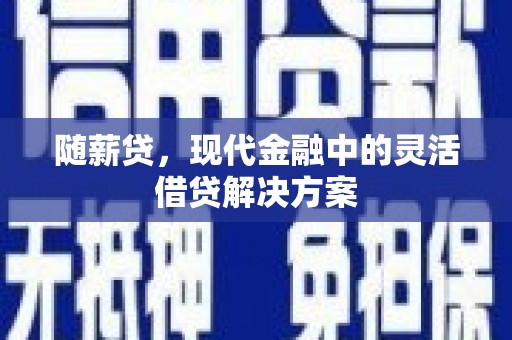 石鼓随薪贷，现代金融中的灵活借贷解决方案