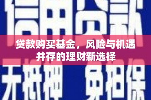 顺昌贷款购买基金，风险与机遇并存的理财新选择