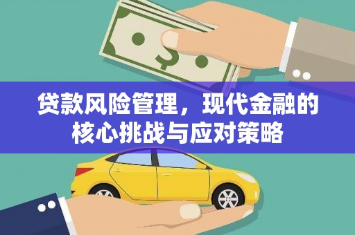 宣化贷款风险管理，现代金融的核心挑战与应对策略