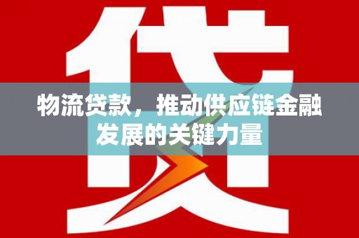 乐东物流贷款，推动供应链金融发展的关键力量