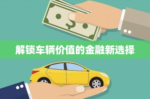 镇平解锁车辆价值的金融新选择