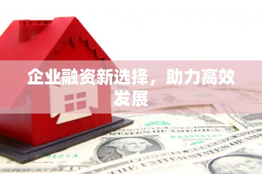 隆尧企业融资新选择，助力高效发展